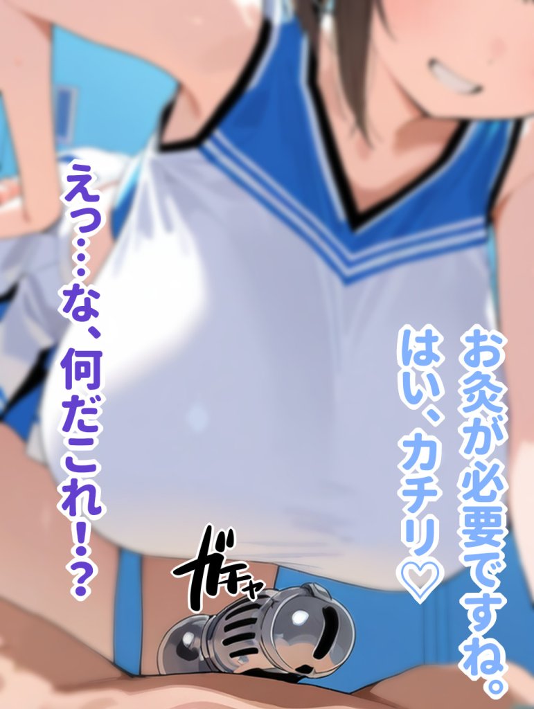 【エロCG集】チア部の爆乳後輩に禁欲生活を強いられる日々から試合に勝ってご褒美中出しえっちさせてもらう話