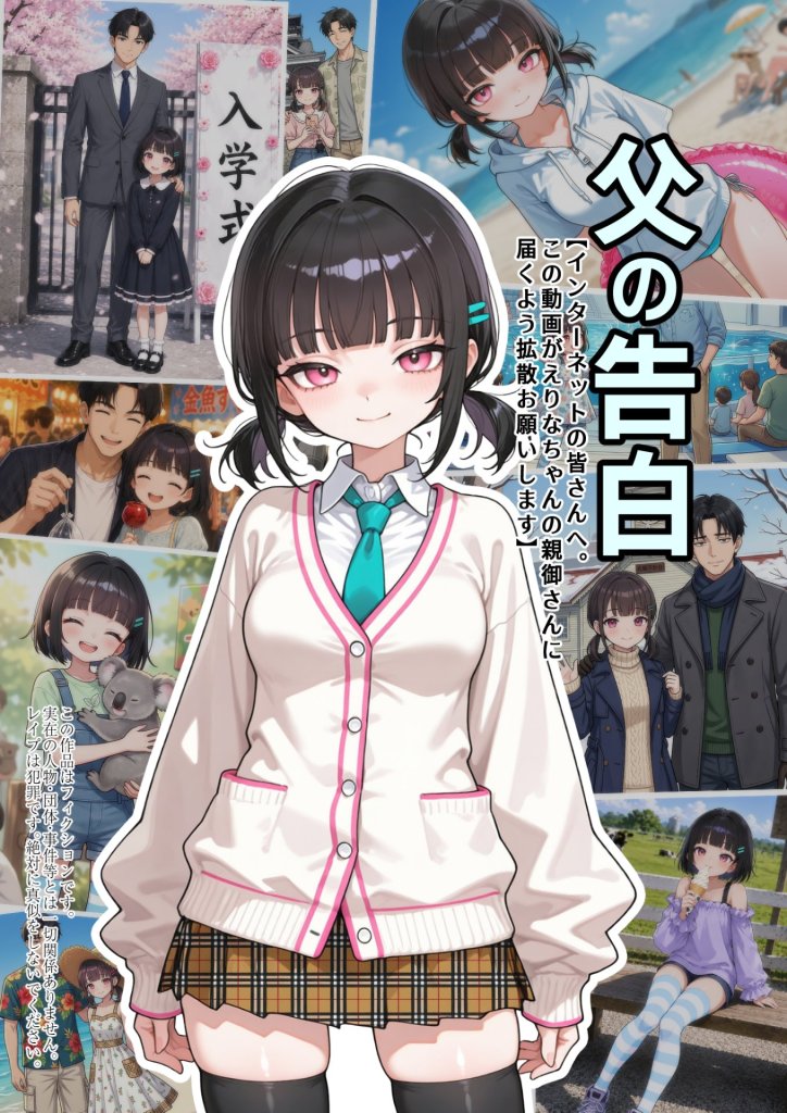 【エロ漫画】父の告白【インターネットの皆さんへ。この動画がえりなちゃんの親御さんに届くよう拡散お願いします】