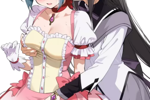 【画像】まどかの格好した美樹さやかと暁美ほむらの百合えっち【ほむさや】