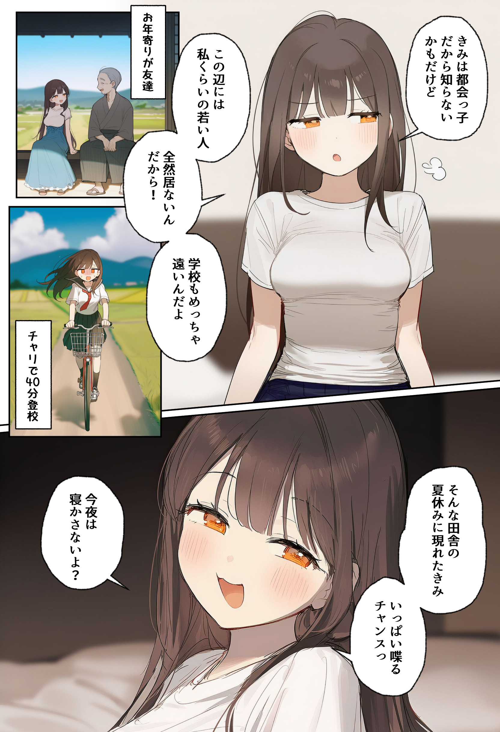 田舎で出会った美少女と気づけば中出しエッチしちゃってた話 (8/24)