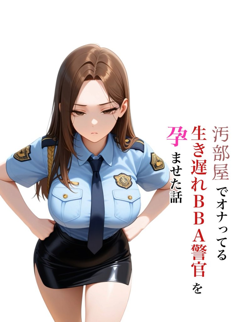 【エロ漫画】実は汚部屋で毎日オナってる生き遅れBBA警官の愛用ディルドと俺のチン〇が激似だったのでセフレ化したら孕ませてしまった話