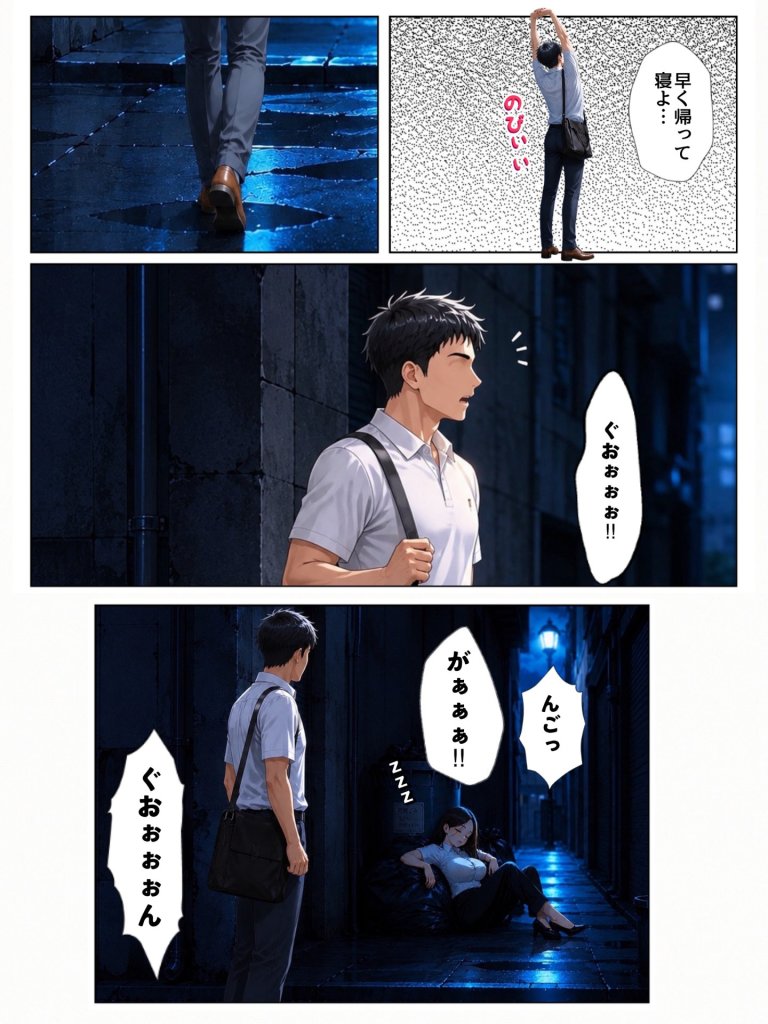 【エロ漫画】実は汚部屋で毎日オナってる生き遅れBBA警官の愛用ディルドと俺のチン〇が激似だったのでセフレ化したら孕ませてしまった話