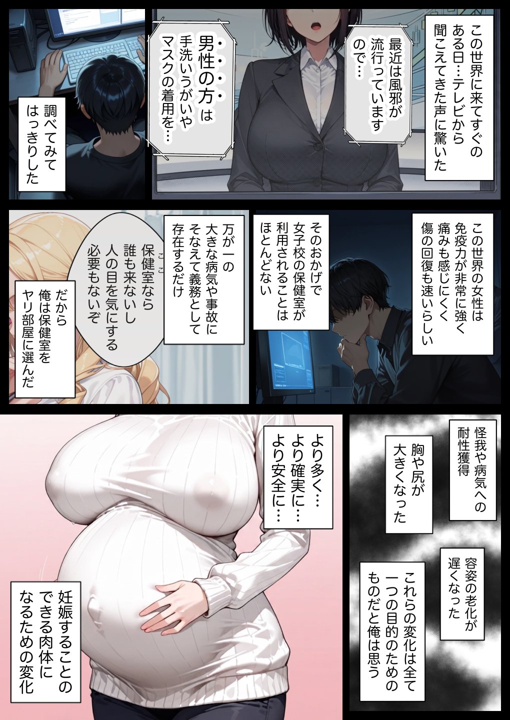 【エロ漫画】俺しか勃起できない世界4 〜Kカップ爆乳ギャル生徒寝取り＆生オナホ化〜 41ページ目