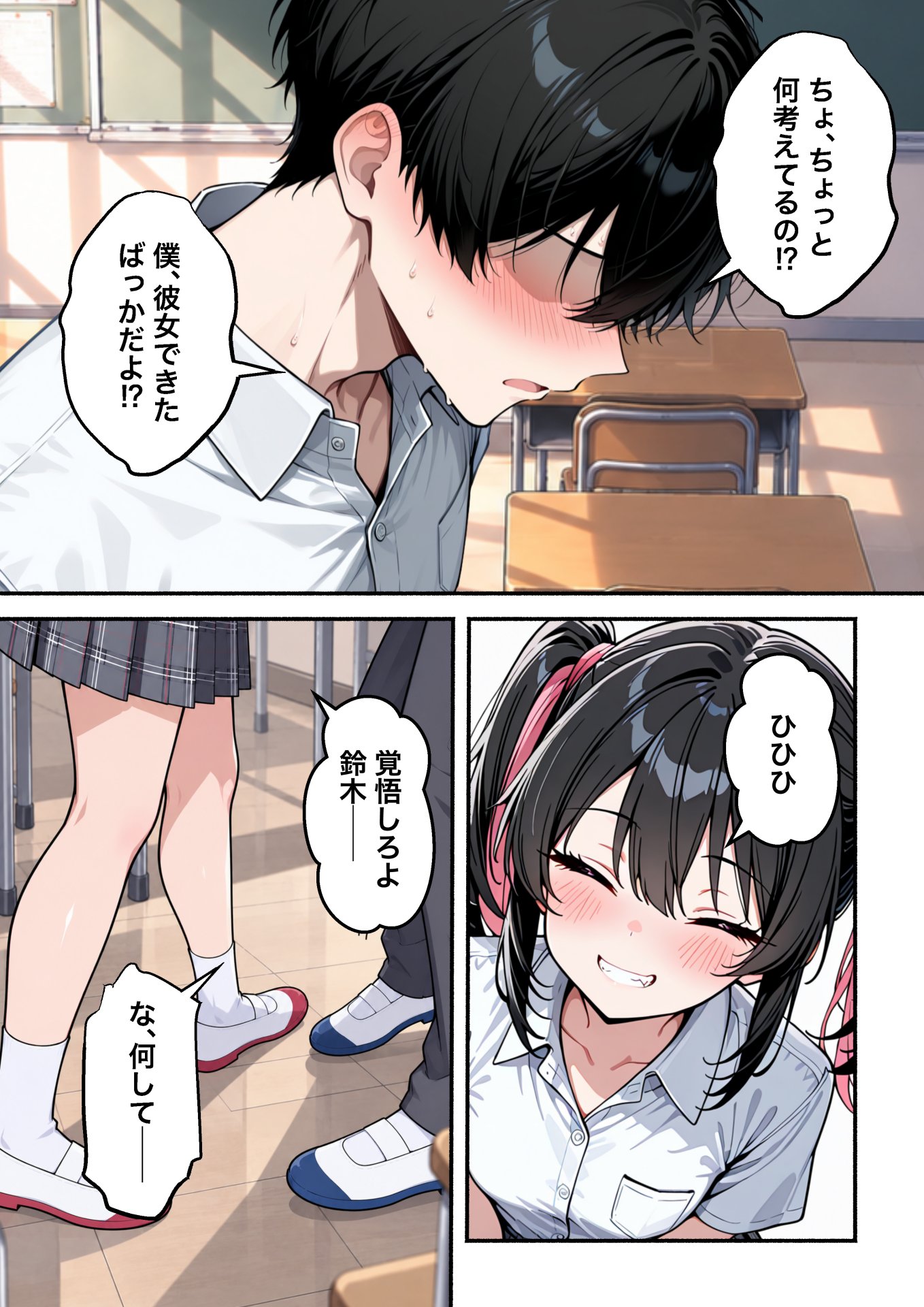 【エロ漫画】WSS〜一軍ギャル3人組による逆NTRハーレムスクールライフ〜