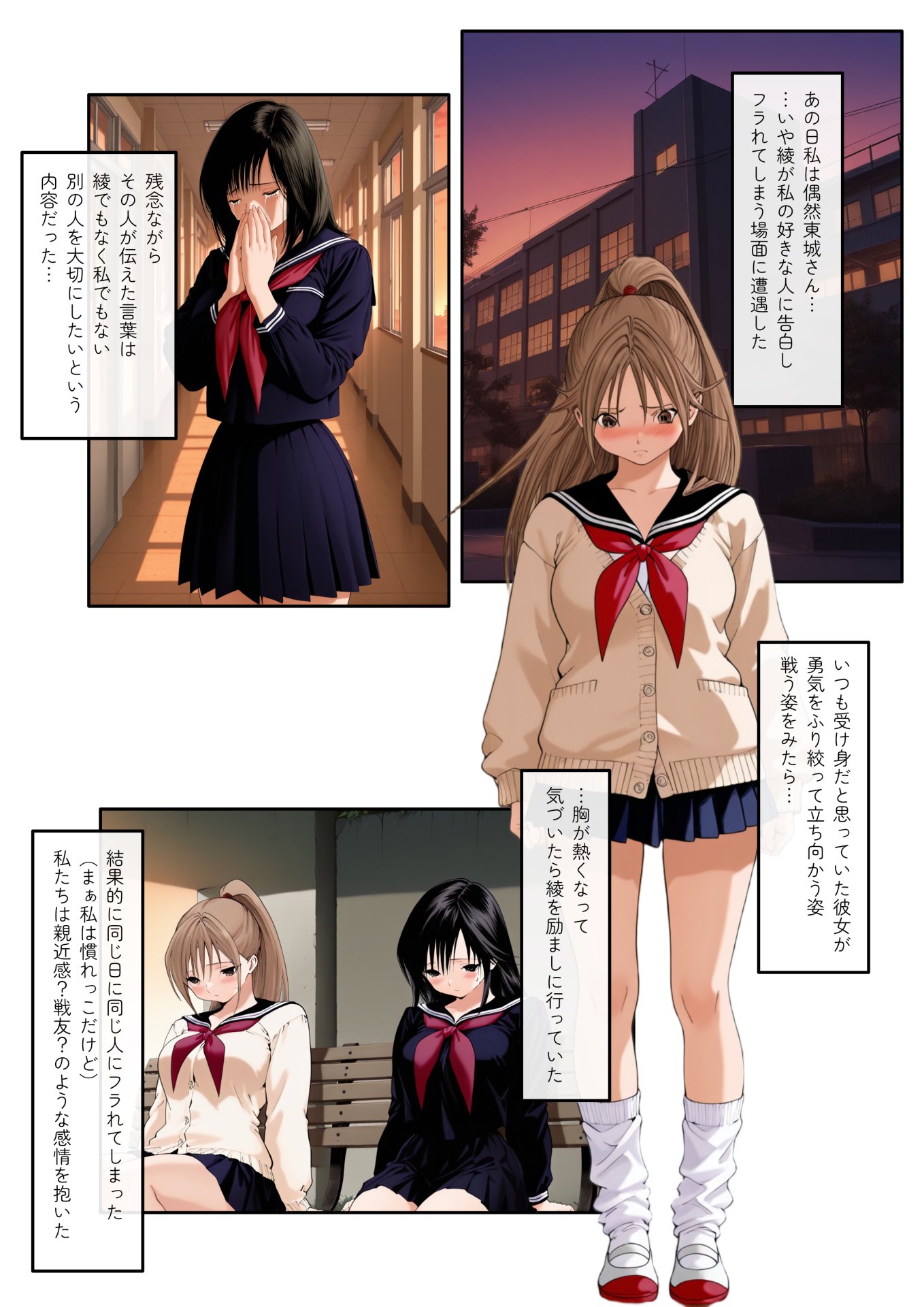 【エロ漫画】いちご大学物語〜信用した女先輩に騙されて親友と一緒にヤリサー合宿で何度も生ハメされました〜 2ページ目