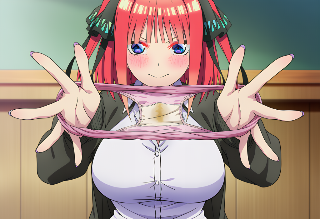 【画像】中野二乃に染みパンみせてもらいたい・・・