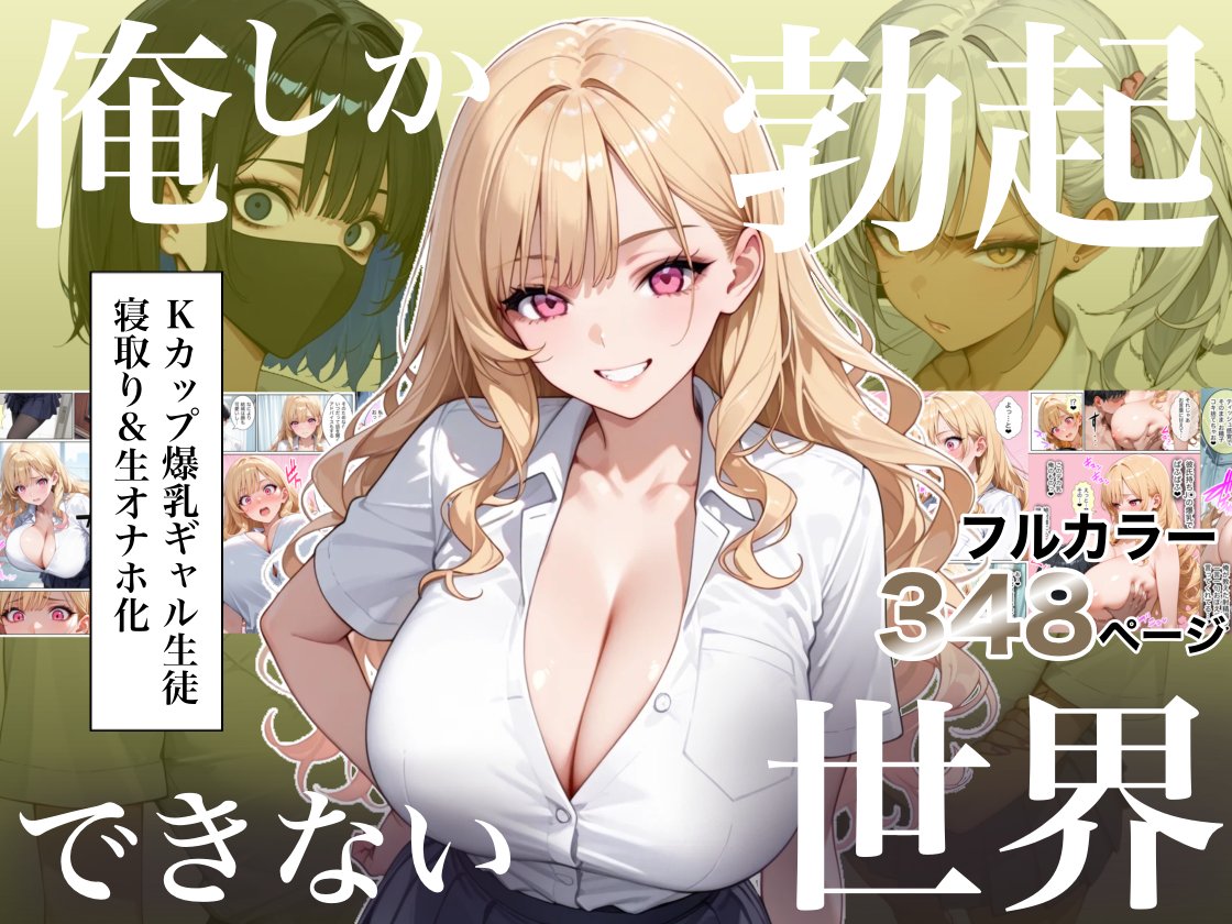 【エロ漫画】俺しか勃起できない世界4 〜Kカップ爆乳ギャル生徒寝取り&生オナホ化〜 1ページ目