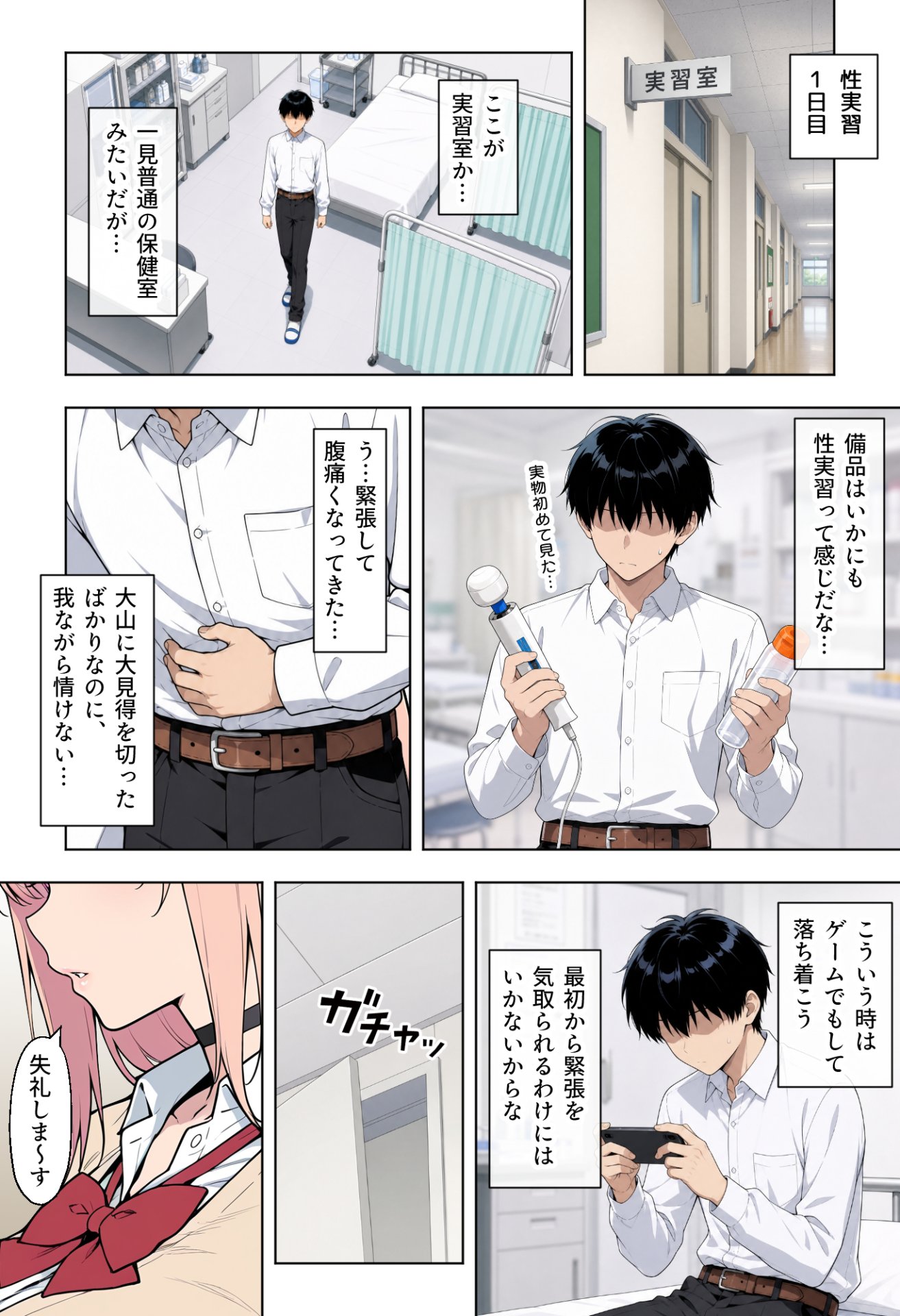 【エロ漫画】童貞の俺が性実習の授業であざとい系後輩ギャルと遺伝子相性SSSだった件 6ページ目