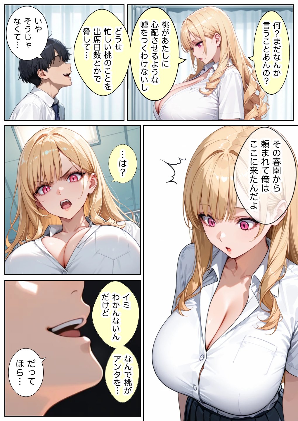 【エロ漫画】俺しか勃起できない世界4 〜Kカップ爆乳ギャル生徒寝取り＆生オナホ化〜 25ページ目
