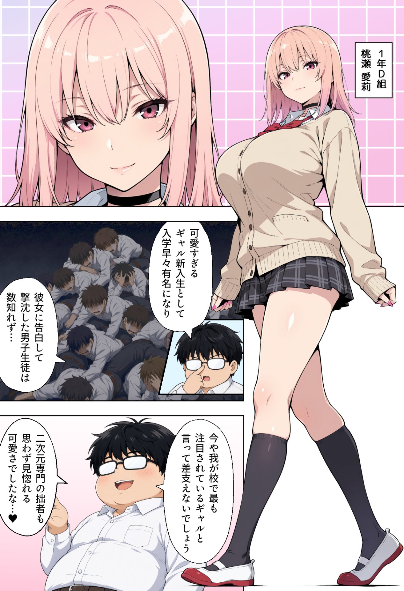 【エロ漫画】童貞の俺が性実習の授業であざとい系後輩ギャルと遺伝子相性SSSだった件 3ページ目