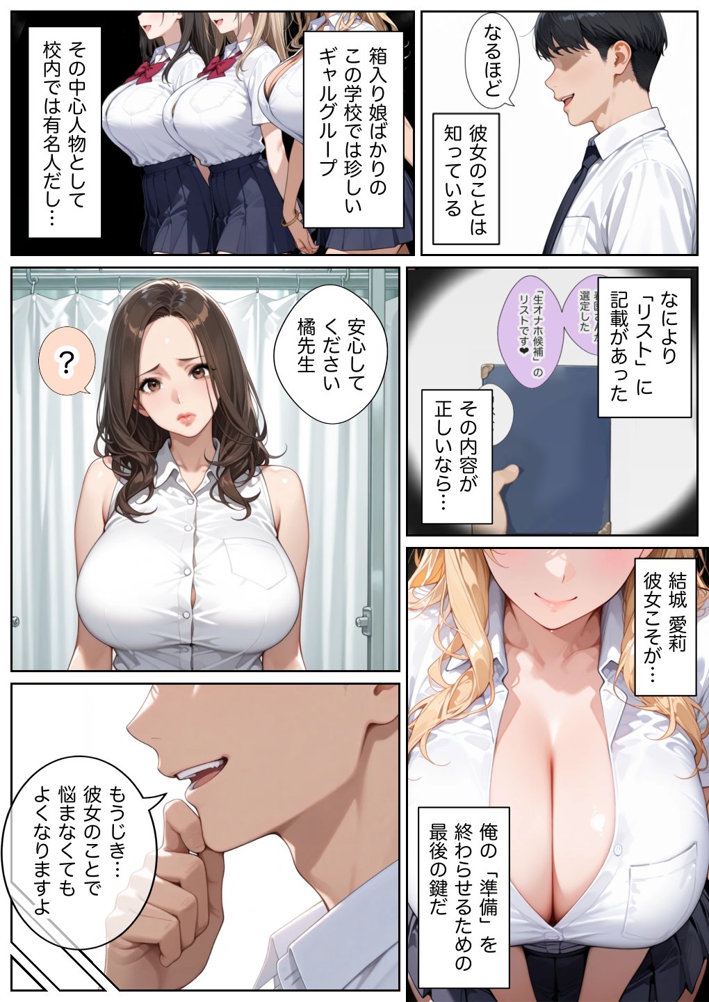 【エロ漫画】俺しか勃起できない世界4 〜Kカップ爆乳ギャル生徒寝取り＆生オナホ化〜 13ページ目