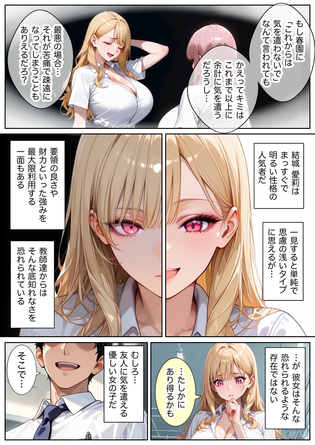 【エロ漫画】俺しか勃起できない世界4 〜Kカップ爆乳ギャル生徒寝取り＆生オナホ化〜 28ページ目