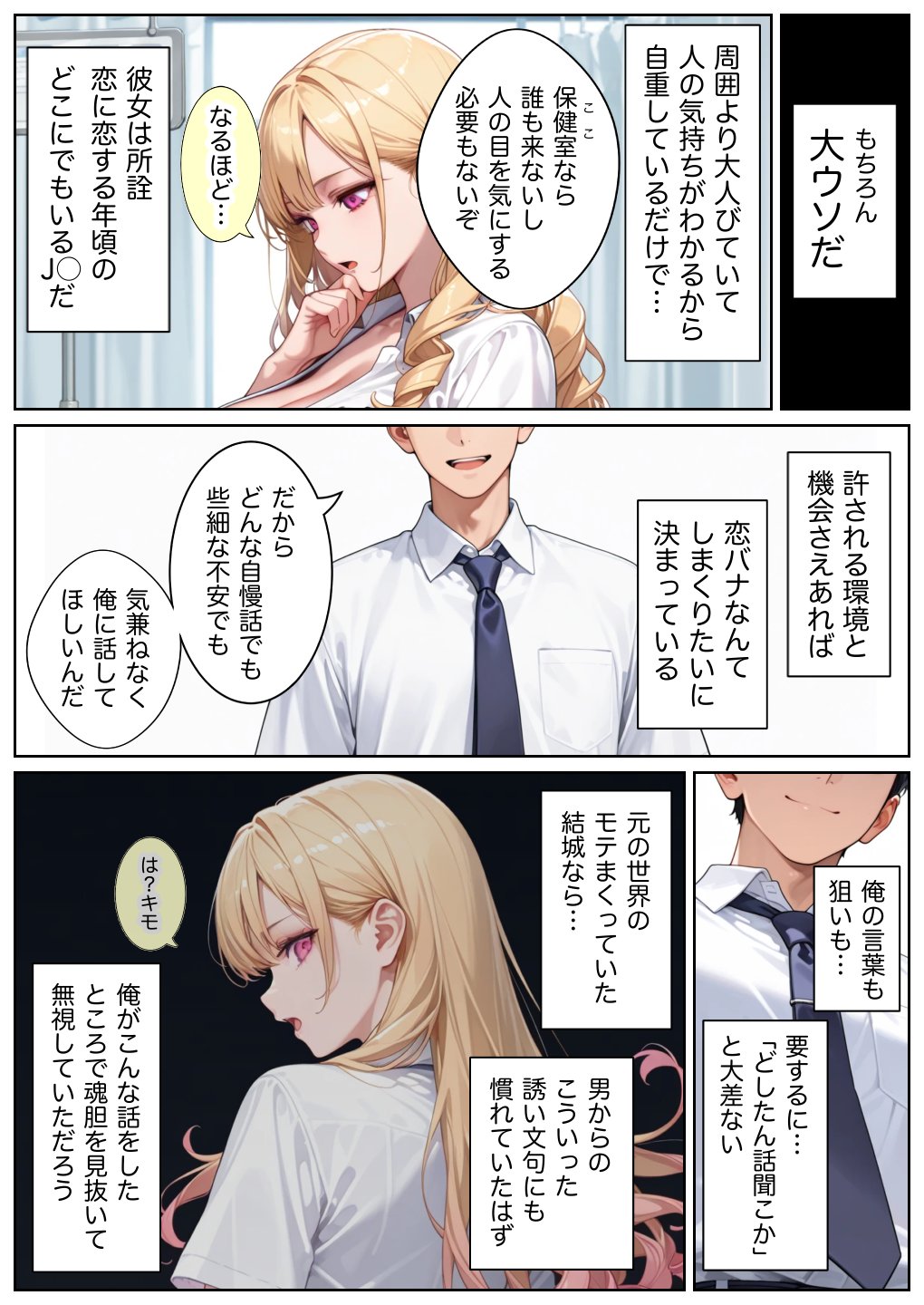 【エロ漫画】俺しか勃起できない世界4 〜Kカップ爆乳ギャル生徒寝取り＆生オナホ化〜 30ページ目