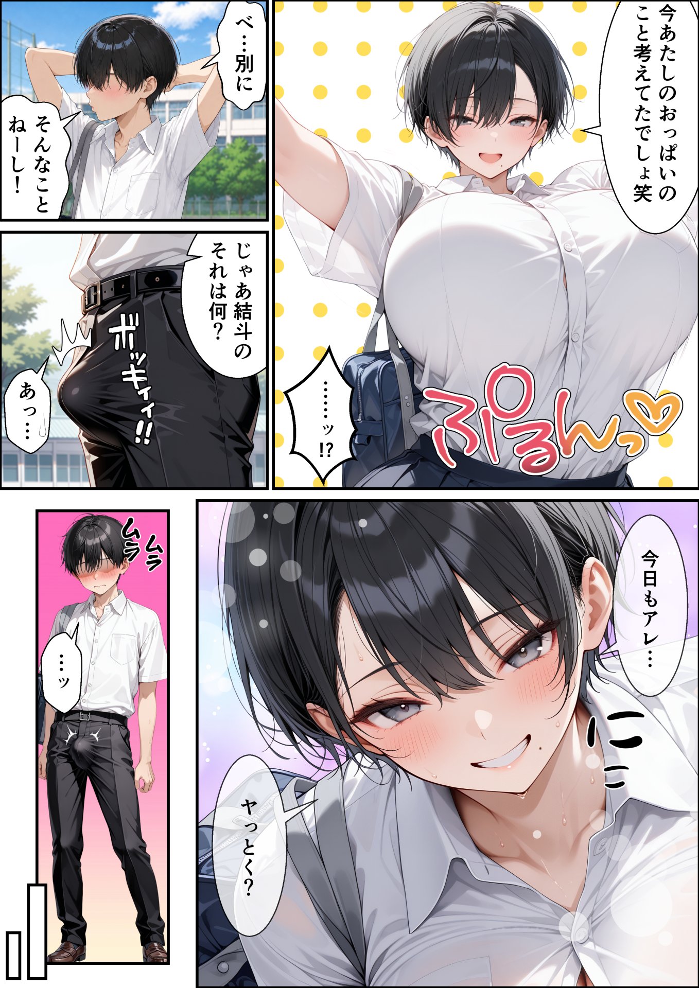 【エロ漫画】長身ボーイッシュ幼馴染との練習セックスは最高に気持ちいい 後編 8ページ目
