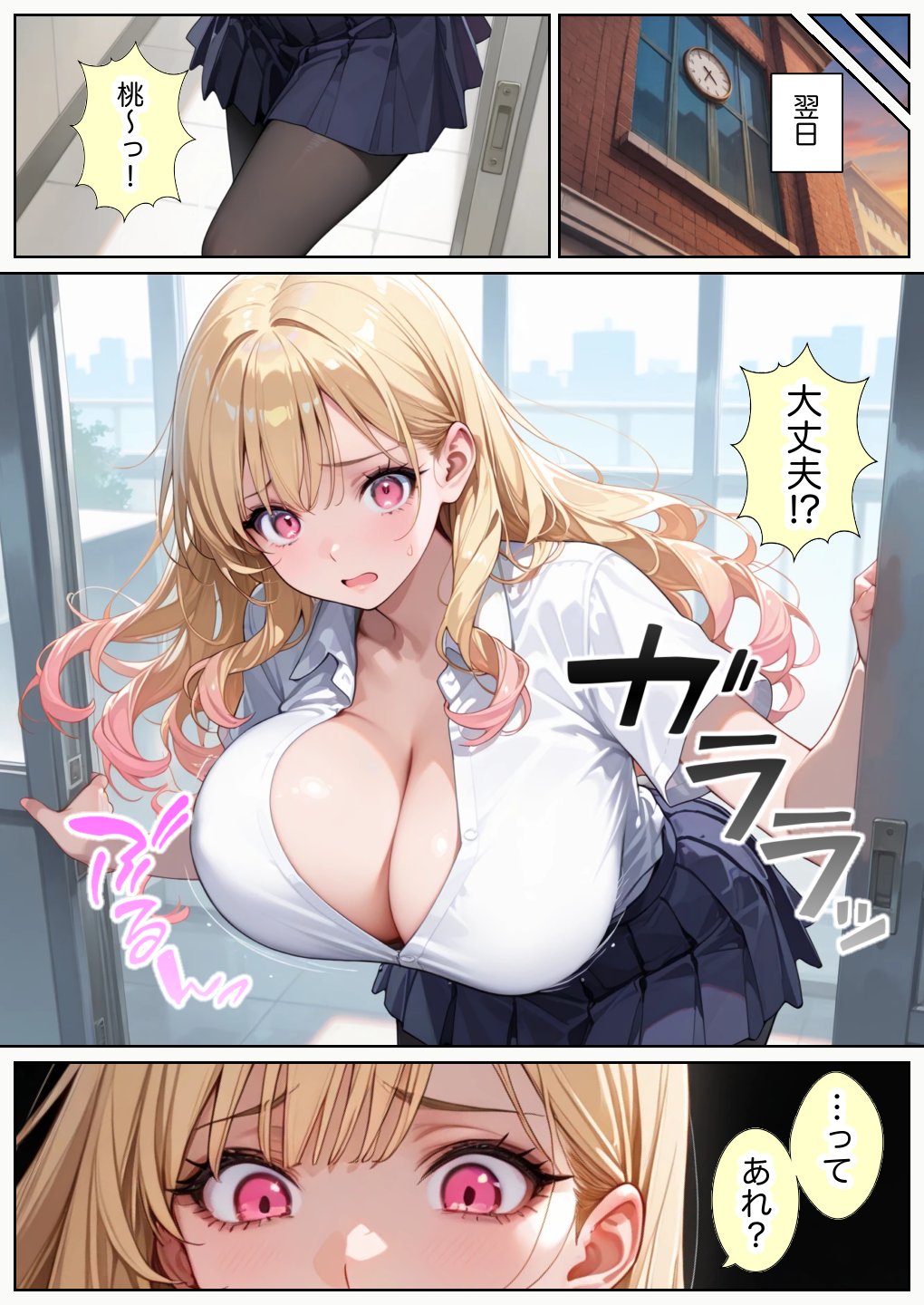 【エロ漫画】俺しか勃起できない世界4 〜Kカップ爆乳ギャル生徒寝取り＆生オナホ化〜 19ページ目