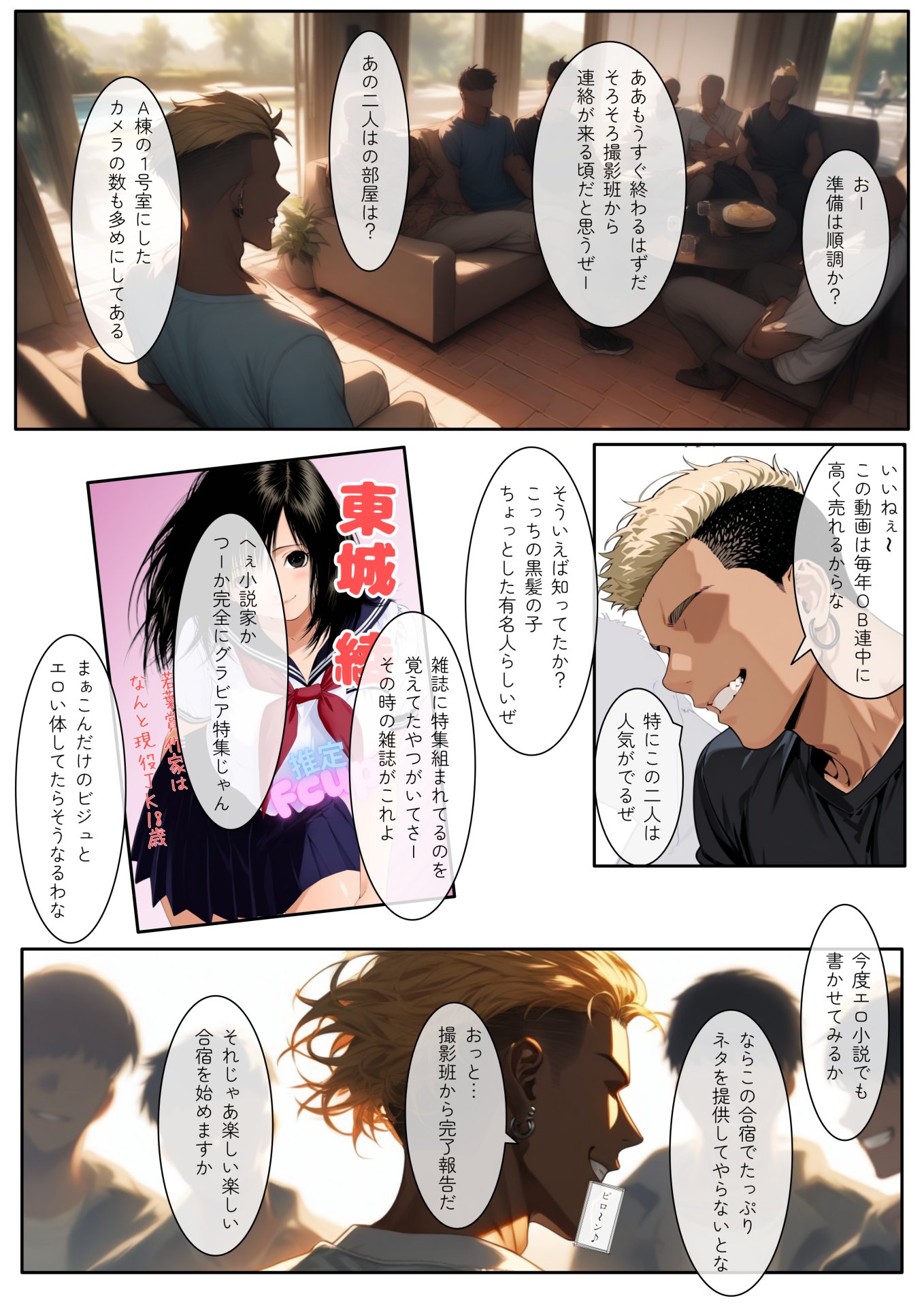 【エロ漫画】いちご大学物語〜信用した女先輩に騙されて親友と一緒にヤリサー合宿で何度も生ハメされました〜 11ページ目