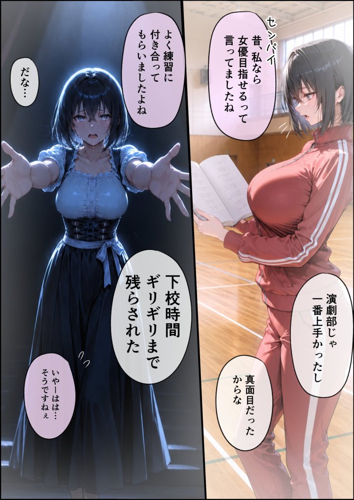 【エロ漫画】長乳Kカップの人気グラドルと生ハメ浮気交尾にハマる話。 30ページ目