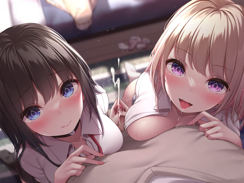 【】複数の女ののイラスト