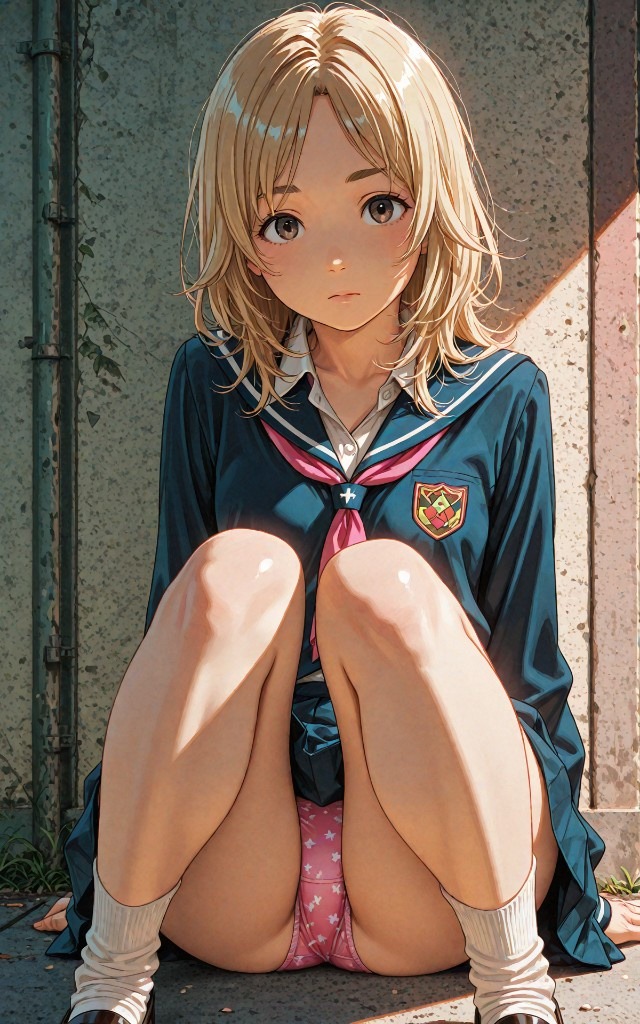 【】パンチラJK