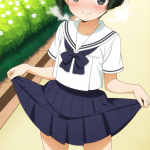 【】緑髪刈り上