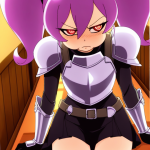 【】紫髪ロール