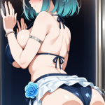 【】黒青グラデ