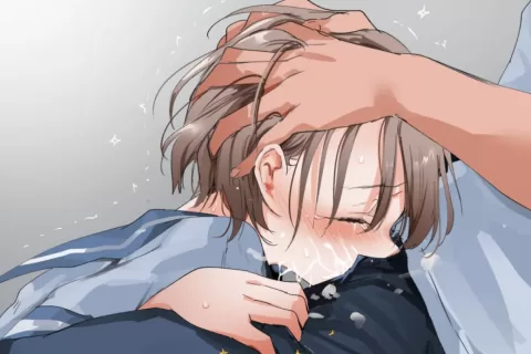 【画像】ヨダレまみれ