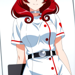 【】赤髪内巻き