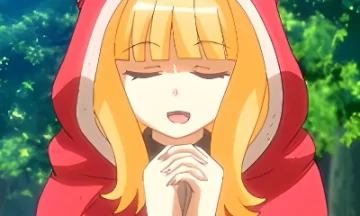 森でお祈りをしていた