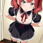 【】赤髪ツイン