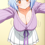 【】青髪アップ