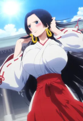 【】巫女姿のハ