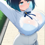 【】青グラデボ