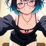 【エロ画像】黒青グラ