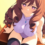 【】茶髪内巻き