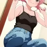 【エロ画像】紫髪ツイ