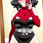 【】黒髪セミロ