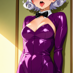 【】ピンク髪く