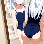 【】白髪ハーフ