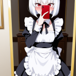 【】白髪外ハネ