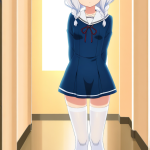 【】白髪三つ編