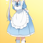 【】青髪ツイン