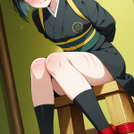 【】黒髪刈り上