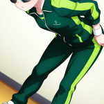 【】ライム色刈