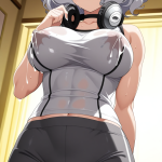 【】銀髪セミロ