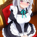 【】銀髪ポニー