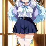 【エロ画像】青髪お団