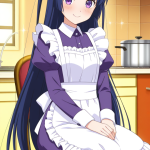 【】青髪ロング