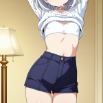 【】白髪サイド