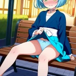 【エロ画像】水色ショ